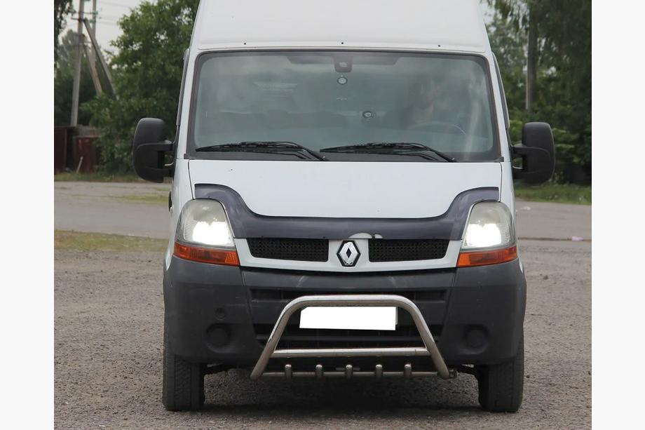 Opel Movano 2004–2010 Voorste bullbar WT003 (RVS) Image