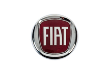 Fiat Embleem (rood, met bevestiging) 120 mm foto 1