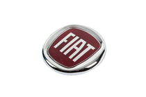 Fiat Embleem (rood, met bevestiging) 120 mm foto 2