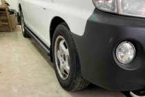 Hyundai H200, H1, Starex 1998–2007 Sidebars BB002 Black (2 stuks, RVS) foto 1
