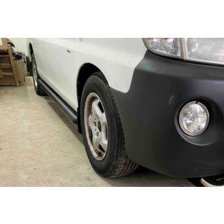 Sidebars BB002 Black (2 stuks, RVS) Hyundai H200, H1, Starex 1998–2007 foto 1