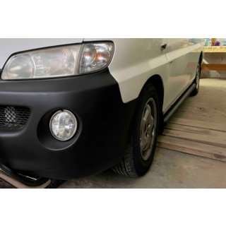 Sidebars BB002 Black (2 stuks, RVS) Hyundai H200, H1, Starex 1998–2007 foto 3