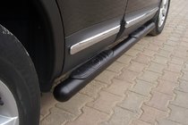 Nissan Qashqai 2007–2010 Sidebars Black (2 st., RVS) foto 1