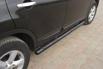Nissan Qashqai 2007–2010 Sidebars Black (2 st., RVS) foto 5