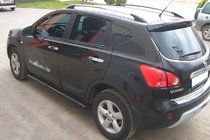 Nissan Qashqai 2007–2010 Sidebars Black (2 st., RVS) foto 4