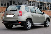 Renault Duster 2008–2017 Zijbuizen met inzetstukken Black (2 st., RVS) foto 3