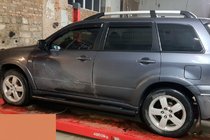 Mitsubishi Outlander 2001–2006 Sidebars Black (2 st., RVS) foto 2