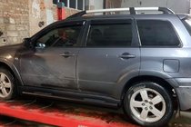 Mitsubishi Outlander 2001–2006 Sidebars Black (2 st., RVS) foto 1