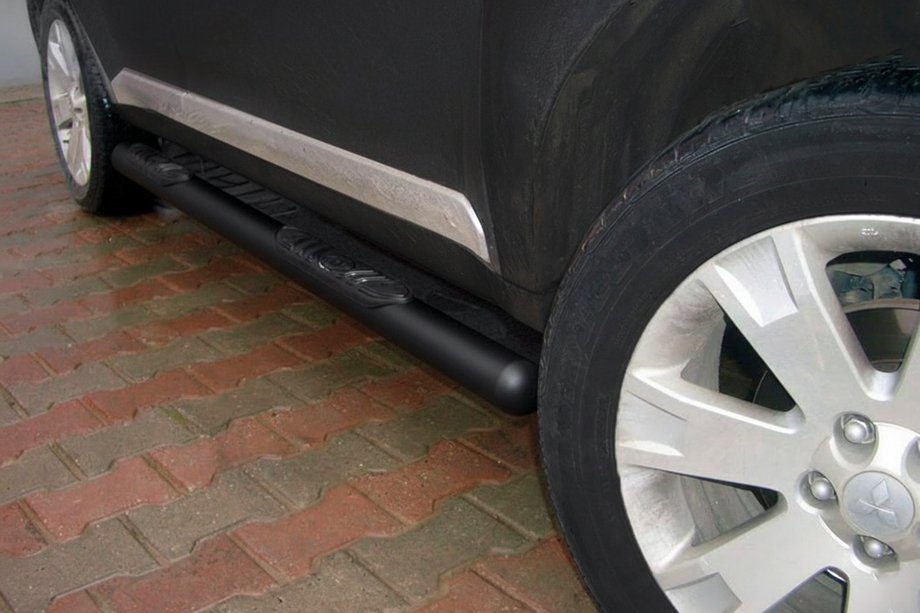 Mitsubishi Outlander 2006–2012 Sidebars Black (2 stuks, RVS) Image