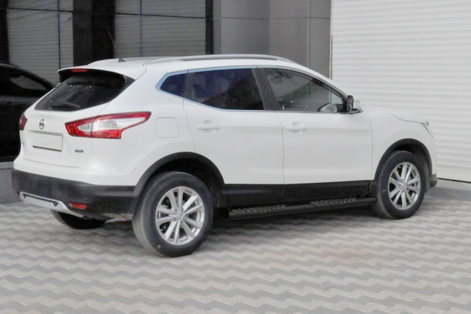 Nissan Qashqai 2014–2021 Sidebars Black (2014-2017, 2 st., RVS) Foto 1