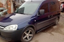 Opel Combo 2002–2012 Sidebars Black (2 st., RVS) foto 1