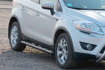 Ford Kuga 2008–2013 Rechte sidebars Black (2 stuks, RVS) foto 2