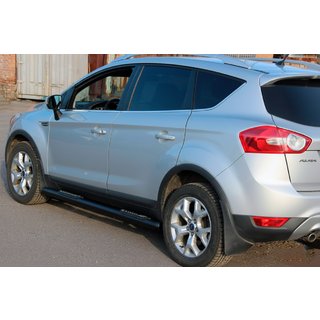 Rechte sidebars Black (2 stuks, RVS) Ford Kuga 2008–2013 foto 3