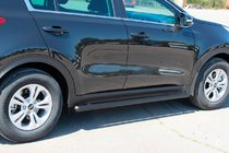 Kia Sportage 2015–2021 Sidebars BB001 Black (2 stuks, RVS) foto 1
