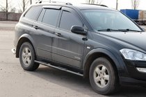 SsangYong Kyron 2005–2014 Zijbuizen BB002 Black (2 st., RVS) foto 2