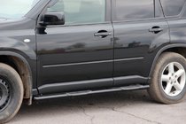 Nissan X-trail T31 2007–2014 Sidebars BB002 Black (2 st., RVS) foto 1