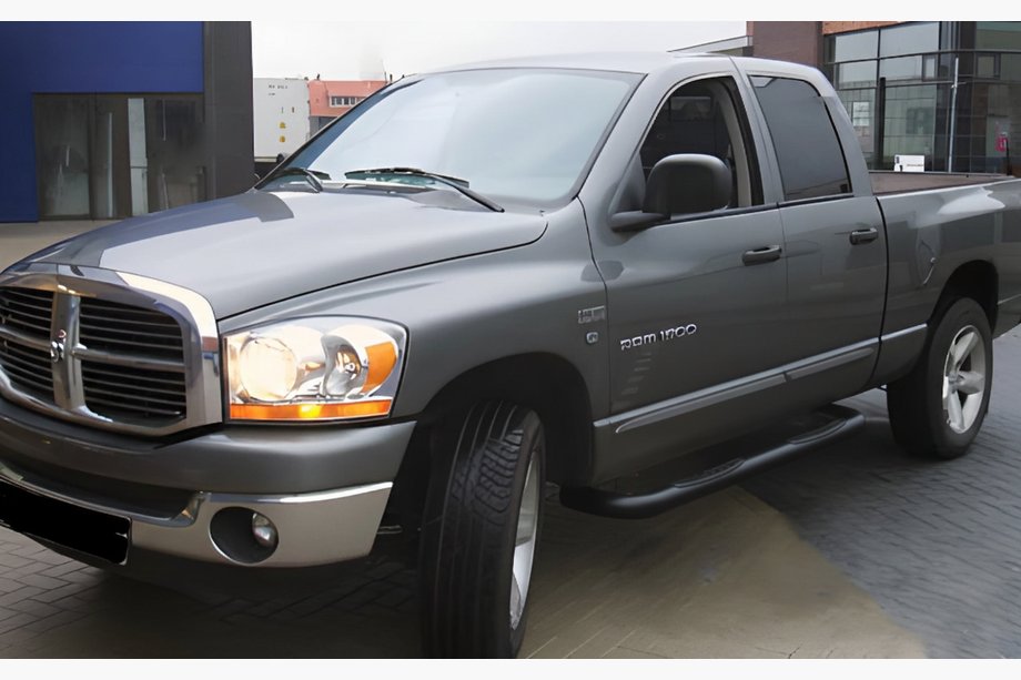 Dodge RAM (DR/DH/D1/DC/DM) 2002–2009 Schuine sidebars Black (2 st., RVS) Image
