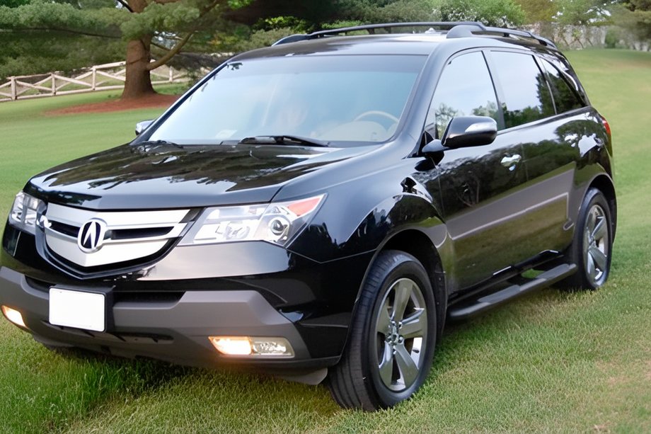 Acura MDX 2007–2013 Zijbuizen Black (2 st., RVS) Image