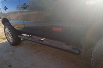 Chevrolet Niva 1998–2020 Zijbuizen Black (2 st., RVS) foto 2
