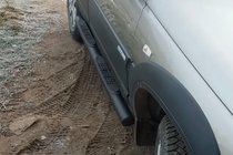 Chevrolet Niva 1998–2020 Zijbuizen Black (2 st., RVS) foto 4