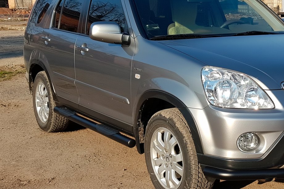 Honda CRV 2001–2006 Sidebars Black (2 st., RVS) Image