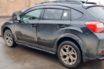 Subaru XV 2011–2017 Zijbuizen BB002 Black (2 st., RVS) foto 3