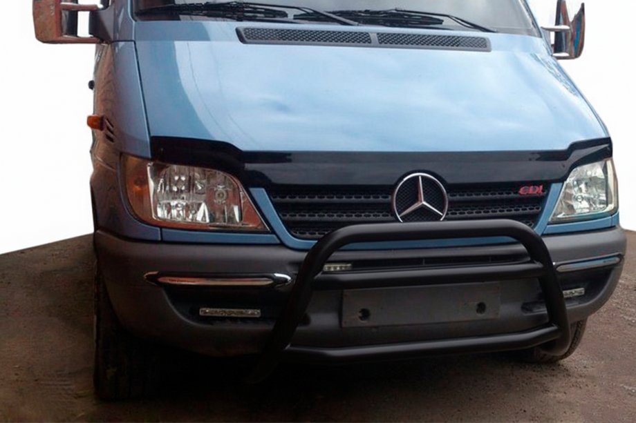 Mercedes Sprinter W901/902/903/904/905 1995–2006 Bullbar WT022 Black (RVS) 2000-2006 Image