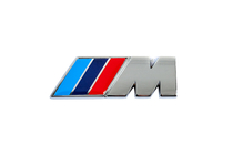 BMW M opschrift 85 x 30 mm (roestvrij staal) foto 1