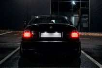BMW 3 Serie E46 1998–2006 CSL-Style V3 spoiler (voor SD, hoogglans zwart) foto 14