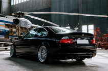BMW 3 Serie E46 1998–2006 CSL-Style V3 spoiler (voor SD, hoogglans zwart) foto 4
