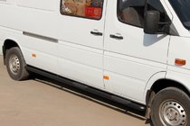 Volkswagen LT 1995–2006 Sidebars Black (2 st., RVS) foto 1