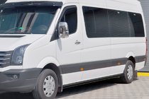 Volkswagen Crafter 2006–2016 Sidebars Black (2 st., RVS) foto 1