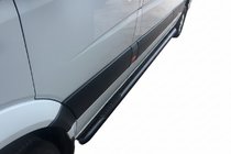 Volkswagen Crafter 2006–2016 Sidebars Black (2 st., RVS) foto 5