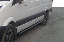 Mercedes Sprinter W907/W910 2018– Sidebars Black (2 st., RVS) foto 3