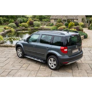 Sunrise side steps (set van 2, aluminium) Skoda Yeti 2009–2017 foto 1