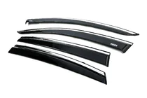 Subaru XV 2017–2023 Raamwindschermen met chromen sierlijst (set van 4, Niken) foto 2