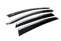 Subaru XV 2017–2023 Raamwindschermen met chromen sierlijst (set van 4, Niken) foto 3