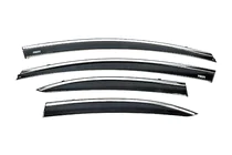 Honda Civic Sedan VIII 2006–2011 Raamwindschermen met chromen sierlijst (set van 4, Niken) foto 1