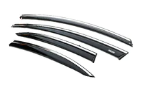 Honda Civic Sedan VIII 2006–2011 Raamwindschermen met chromen sierlijst (set van 4, Niken) foto 2