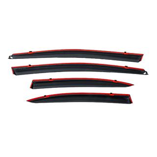 Raamwindschermen met chromen sierlijst (set van 4, Niken) Honda Civic Sedan VIII 2006–2011 foto 4