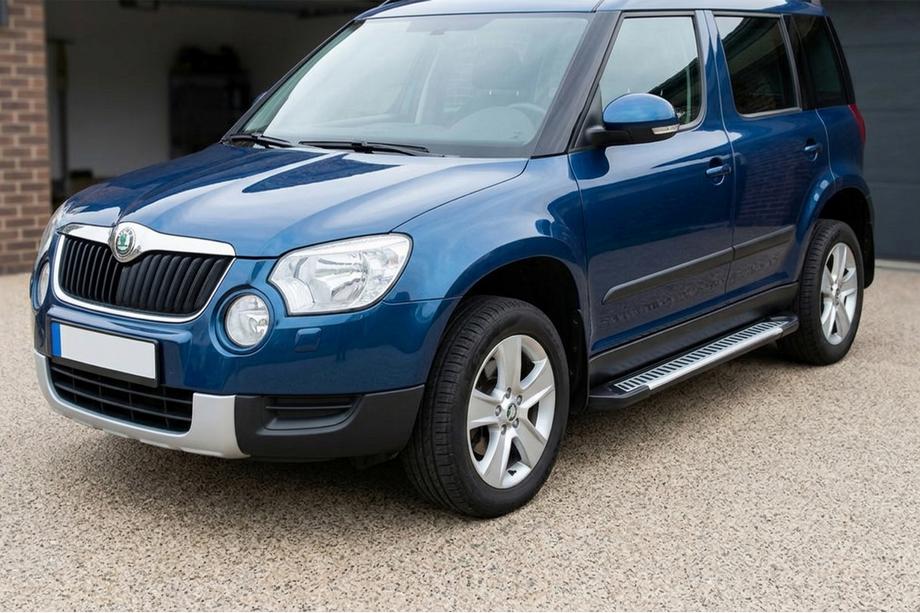 Skoda Yeti 2009–2017 Side steps Line (2 stuks, aluminium) Image