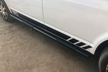 Volkswagen T5 2010–2015 Sidebars Black (2 st., RVS) foto 1