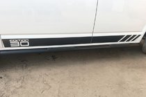 Volkswagen T5 2010–2015 Sidebars Black (2 st., RVS) foto 11
