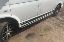 Volkswagen T5 2010–2015 Sidebars Black (2 st., RVS) foto 5