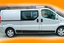 Renault Trafic 2015– Zijbuizen BB002 Black (2 st., RVS) foto 2
