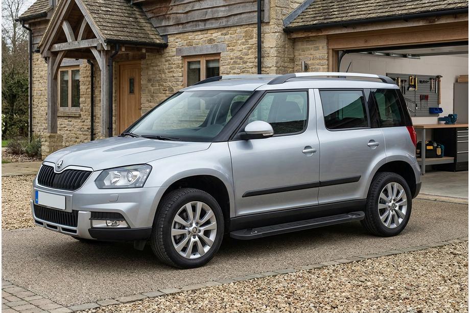 Skoda Yeti 2009–2017 RedLine Black zijsteps (set van 2, aluminium) Image