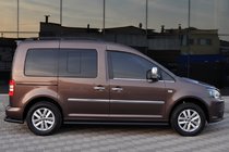Volkswagen Caddy 2004–2010 Sidebars BB001 Black (2 stuks, RVS) foto 10