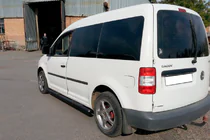 Volkswagen Caddy 2010–2015 Sidebars BB001 Black (2 stuks, RVS) foto 5