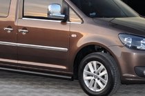 Volkswagen Caddy 2015–2020 Sidebars BB001 Black (2 stuks, RVS) foto 8