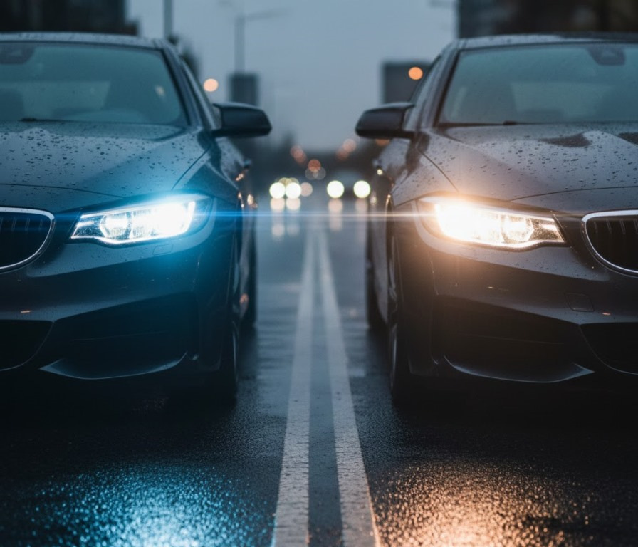 Welke koplampen schijnen beter: xenon of LED?